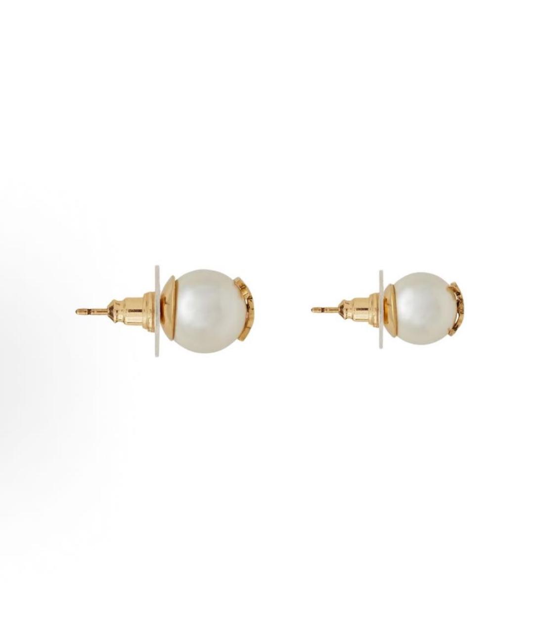 SAINT LAURENT Золотые латунные серьги, фото 4