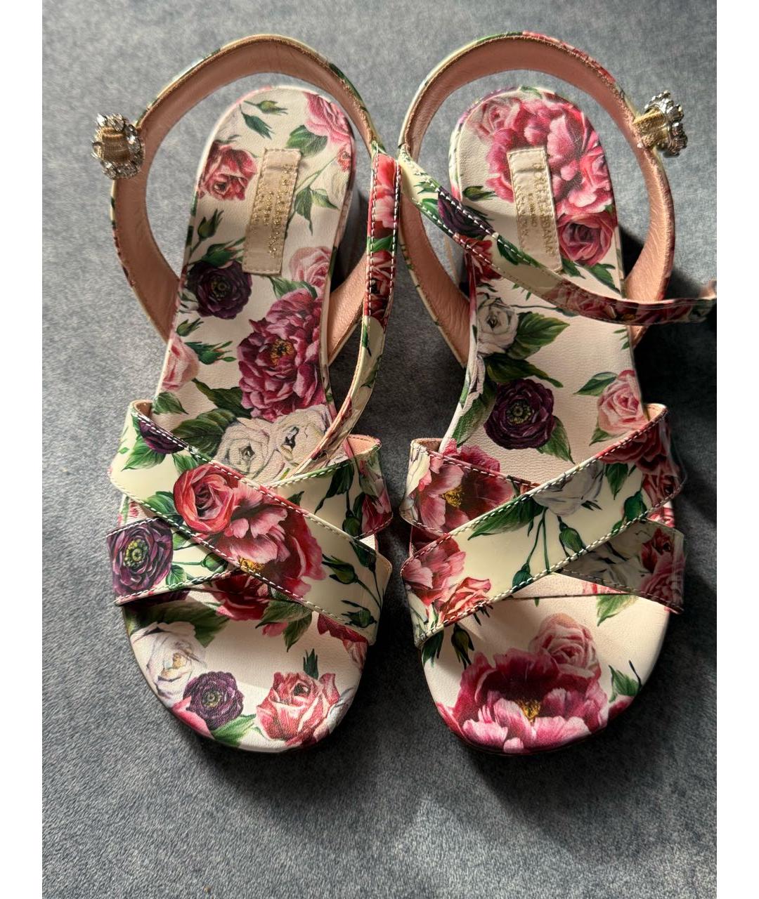 DOLCE & GABBANA KIDS Мульти сандалии и шлепанцы, фото 2