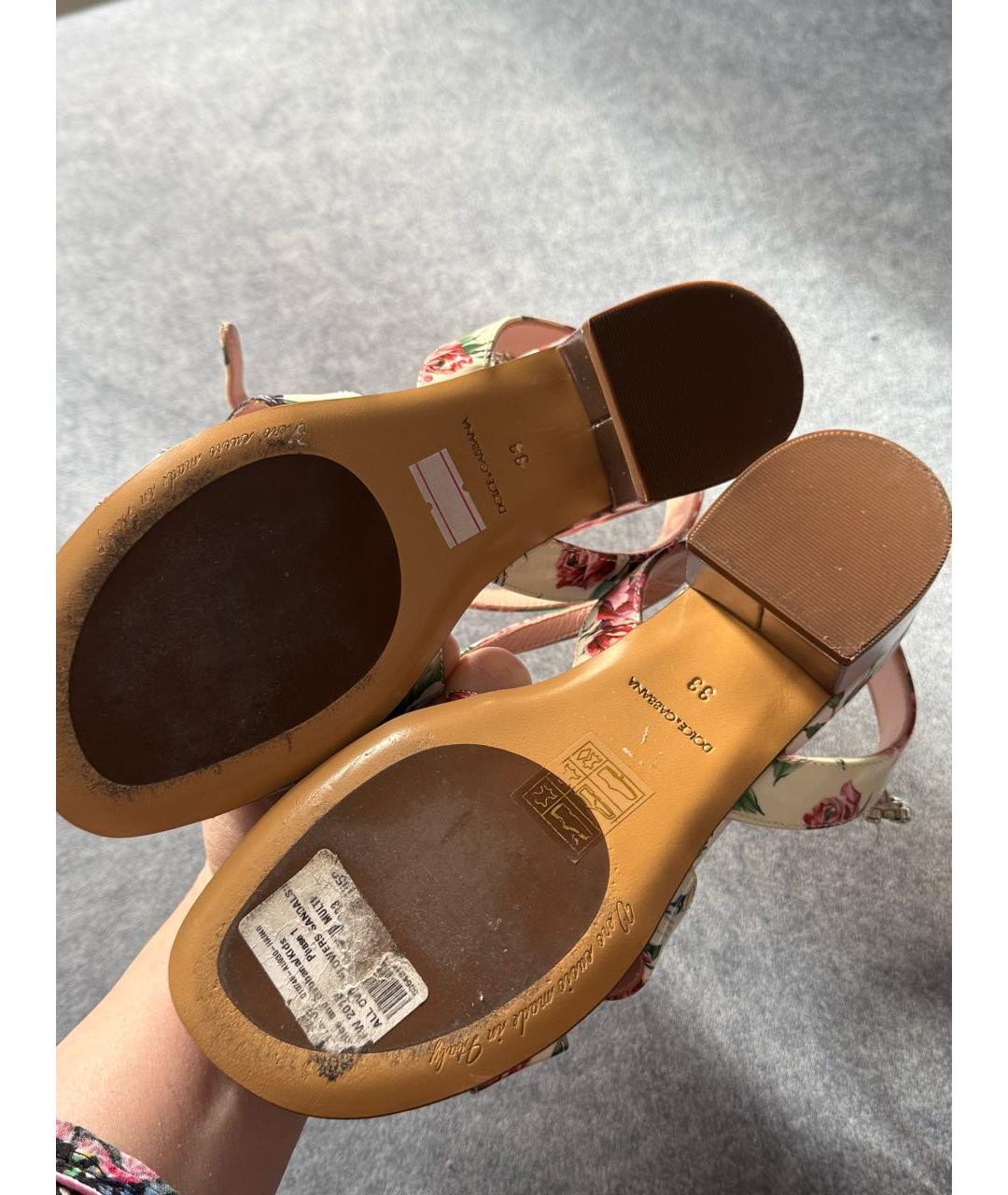 DOLCE & GABBANA KIDS Мульти сандалии и шлепанцы, фото 7