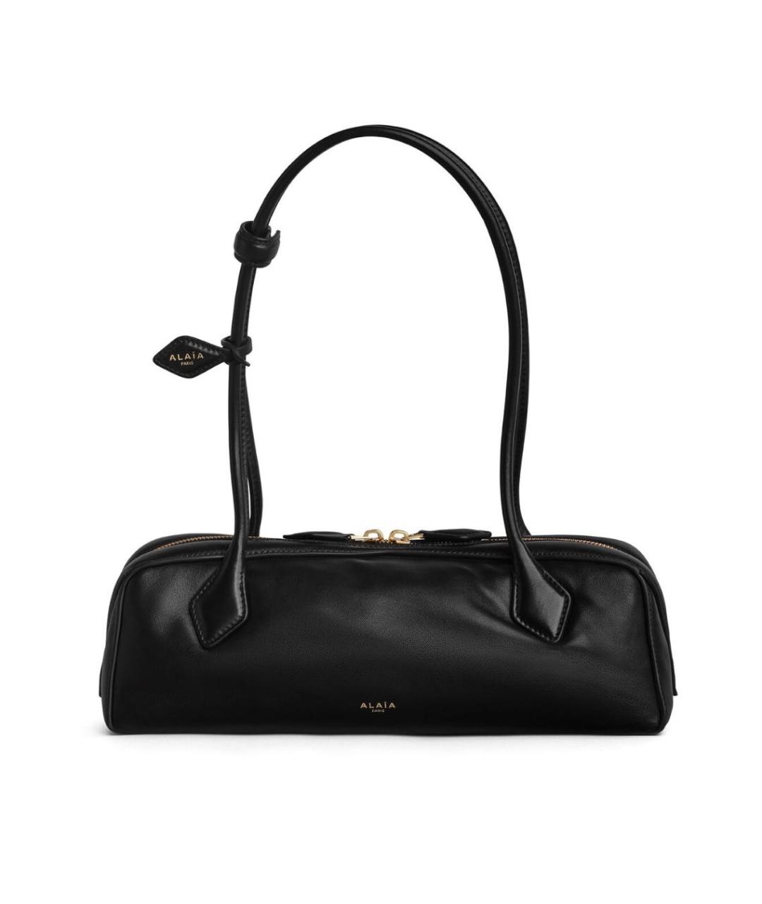 ALAIA Черная кожаная сумка тоут, фото 4