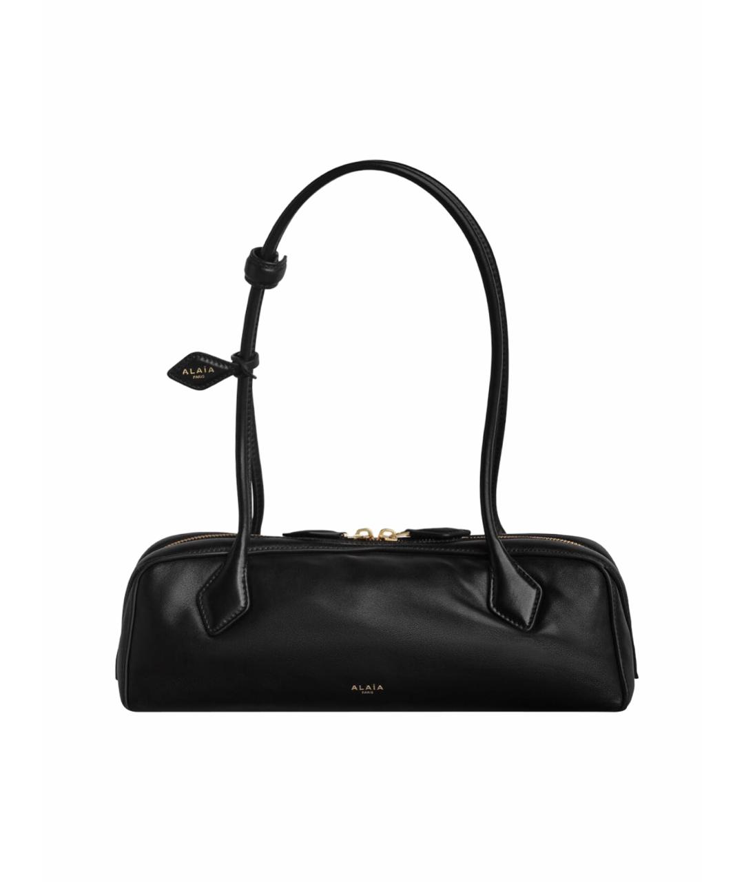 ALAIA Черная кожаная сумка тоут, фото 1
