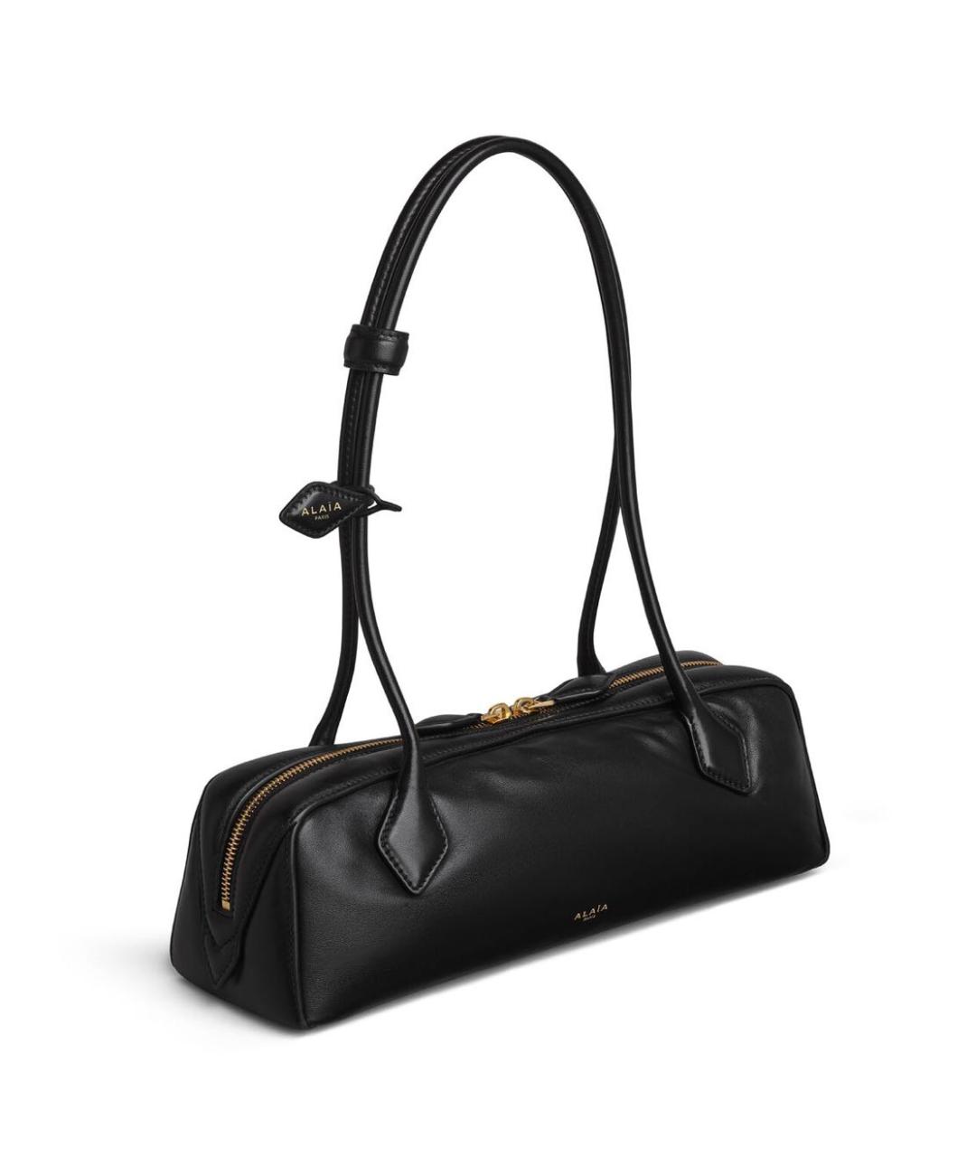 ALAIA Черная кожаная сумка тоут, фото 2