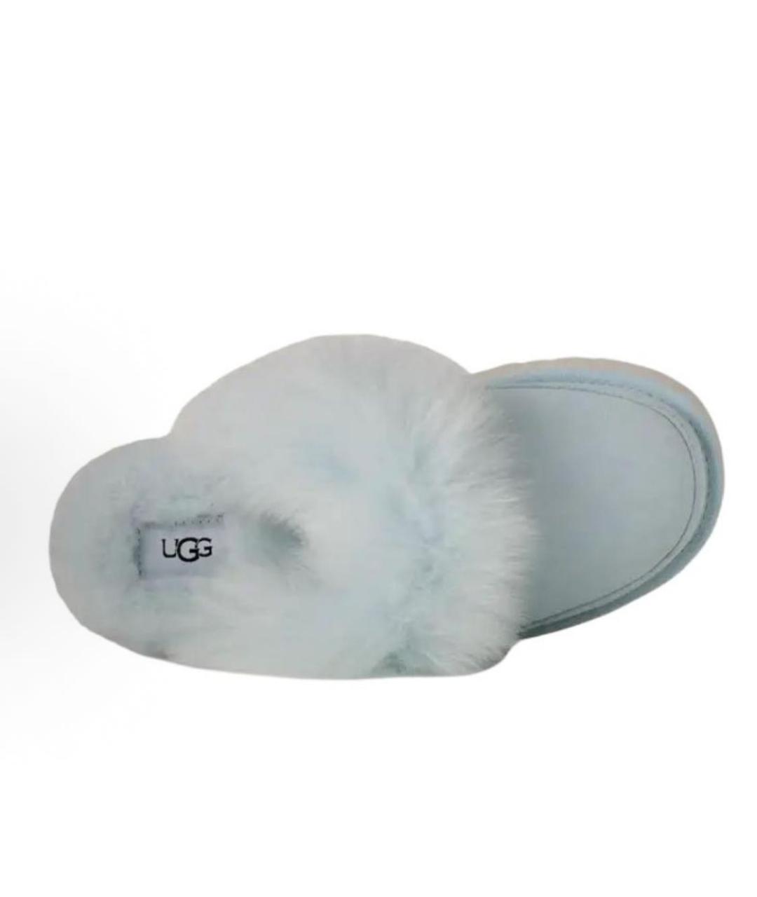 UGG AUSTRALIA Голубые замшевые сабо, фото 4