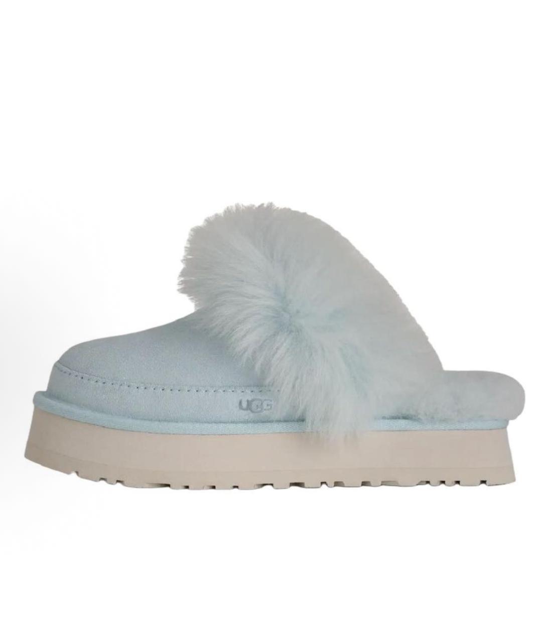 UGG AUSTRALIA Голубые замшевые сабо, фото 9