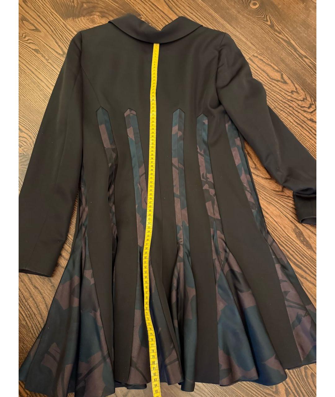 CHRISTIAN DIOR Черное шерстяное повседневное платье, фото 4