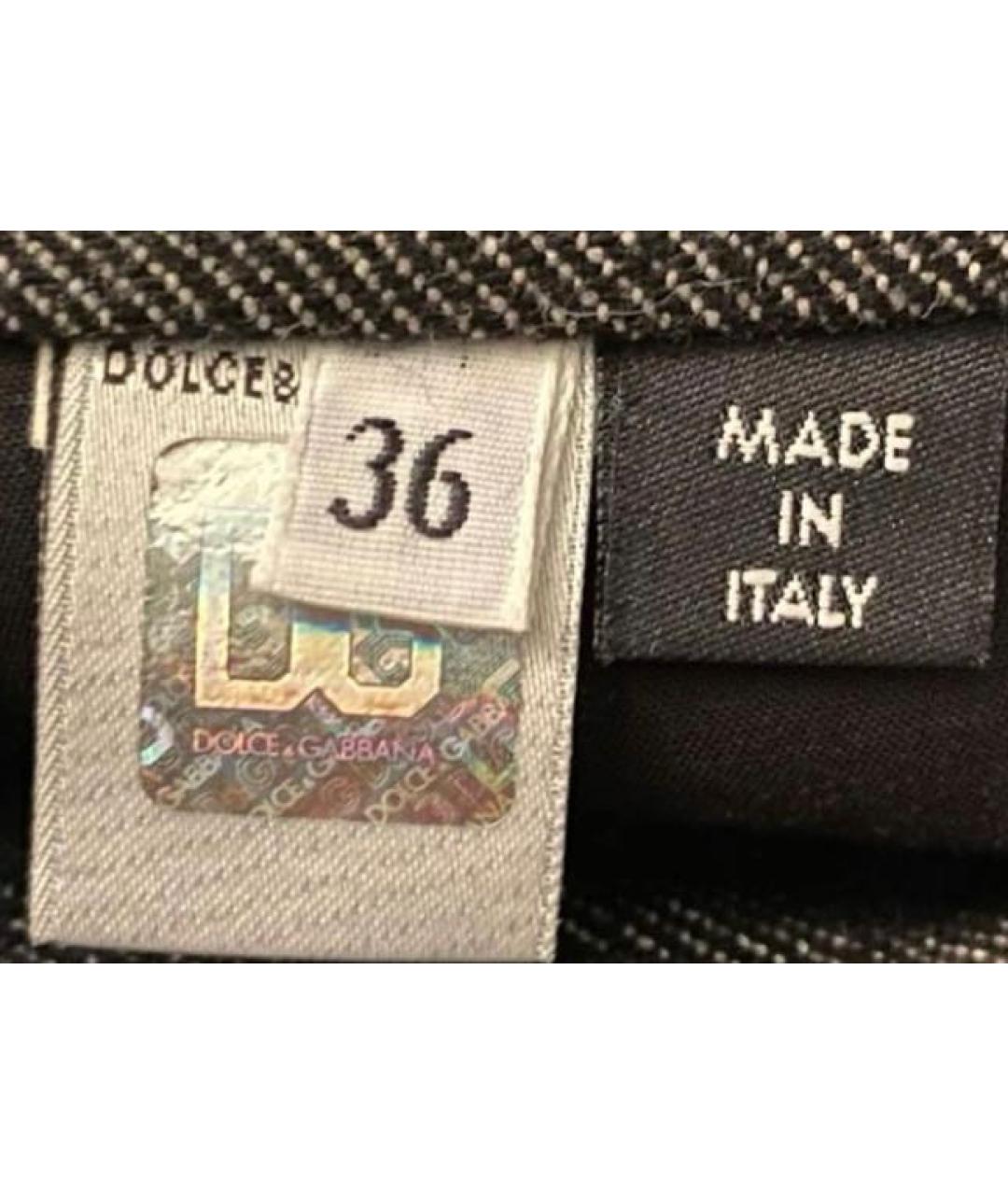 DOLCE&GABBANA Серые брюки узкие, фото 7