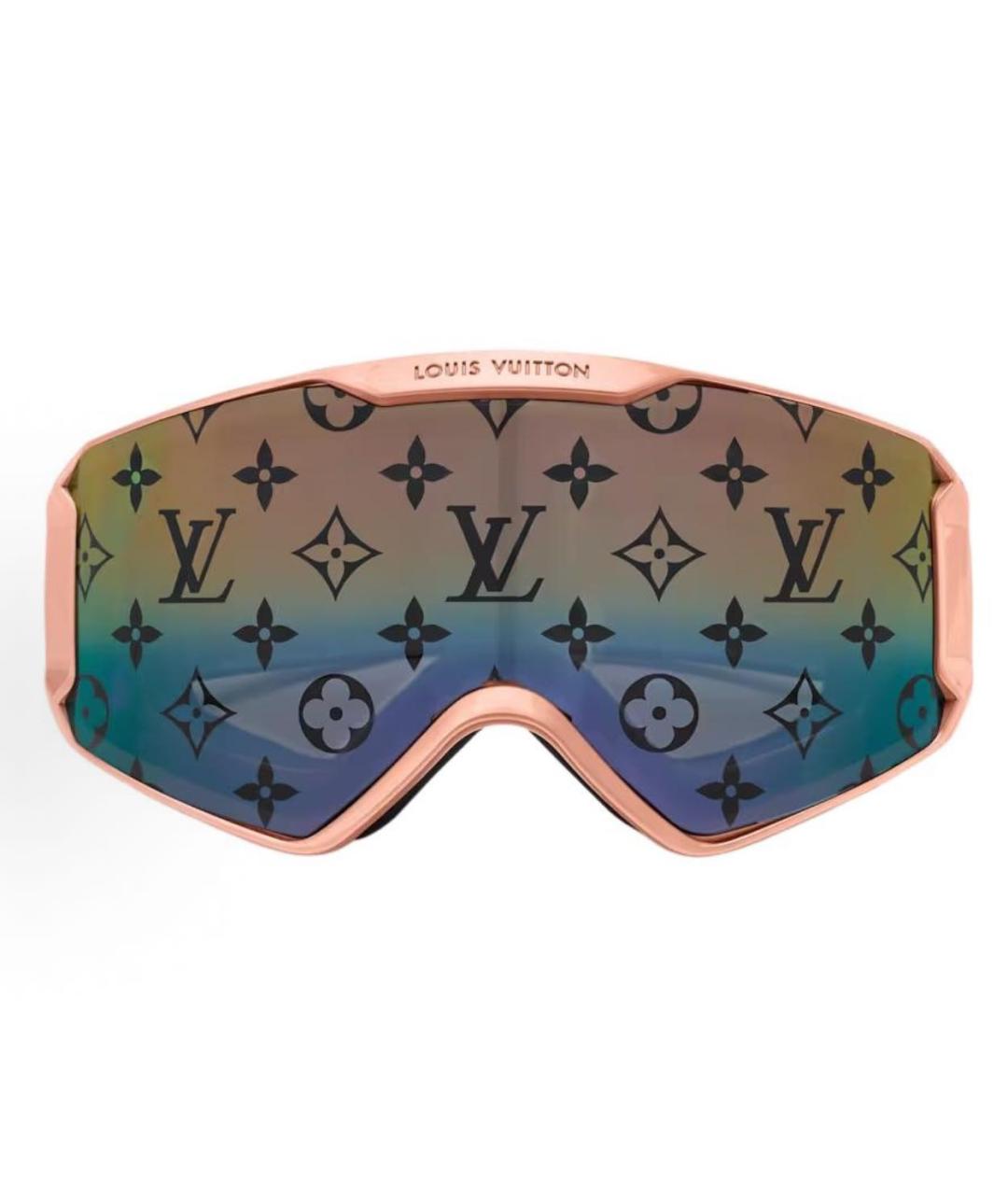 LOUIS VUITTON Розовые пластиковые солнцезащитные очки, фото 8