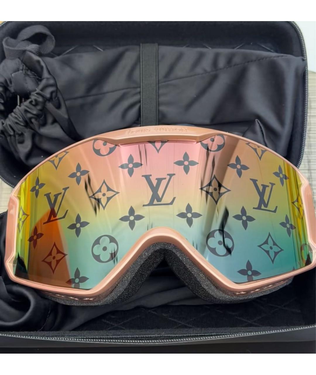 LOUIS VUITTON Розовые пластиковые солнцезащитные очки, фото 4