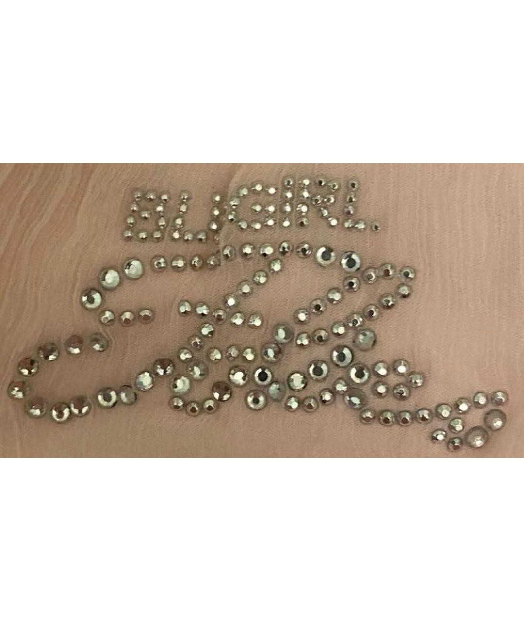 BLUGIRL Розовая шелковая майка, фото 3