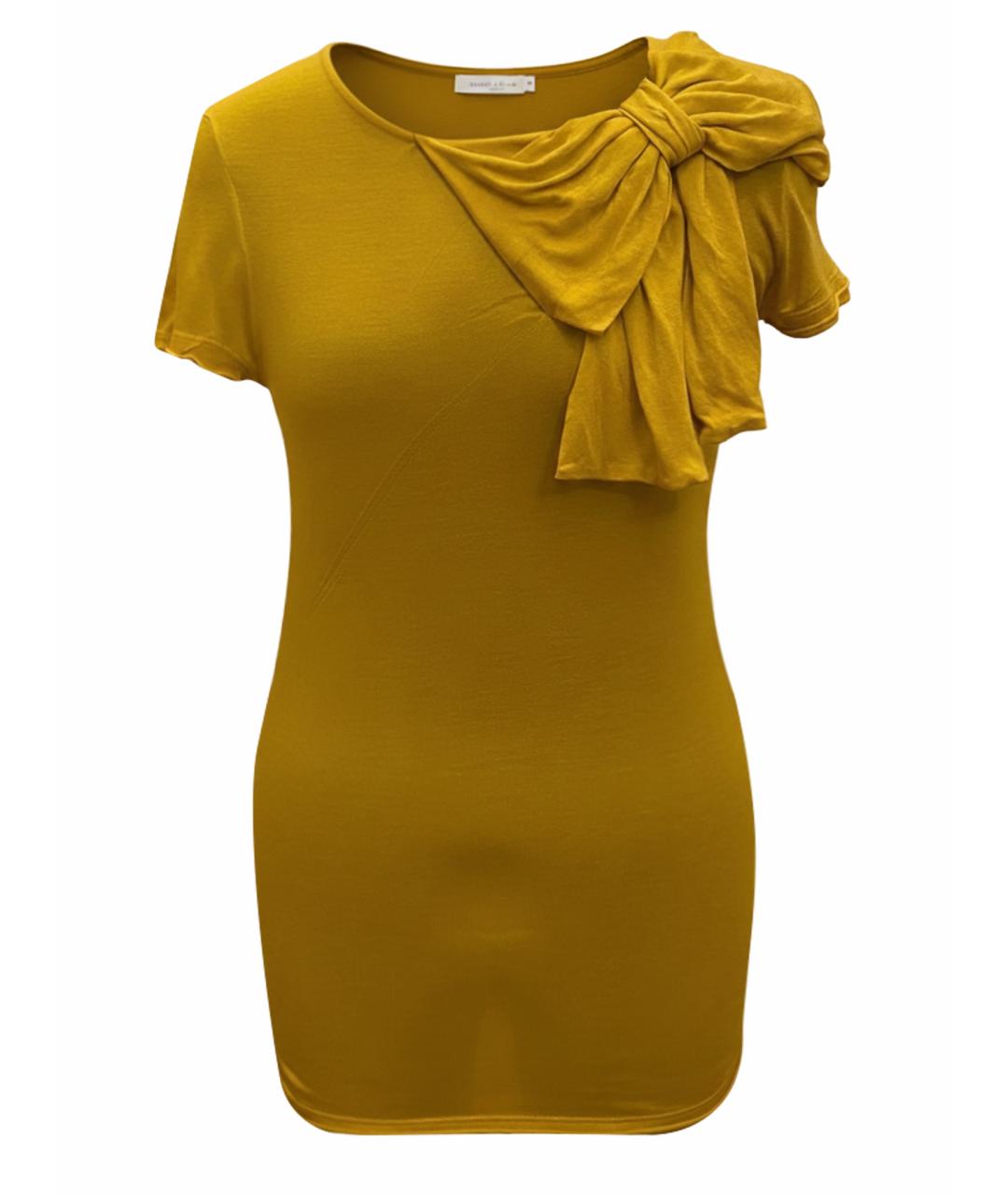 RED VALENTINO Желтая футболка, фото 1