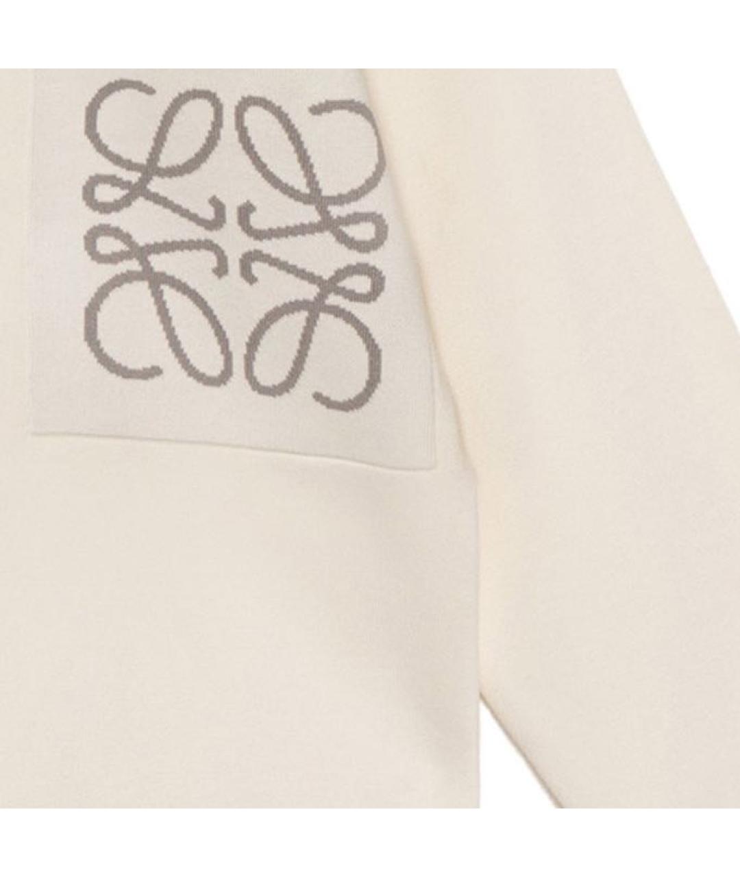 LOEWE Бежевый хлопковый джемпер / свитер, фото 4