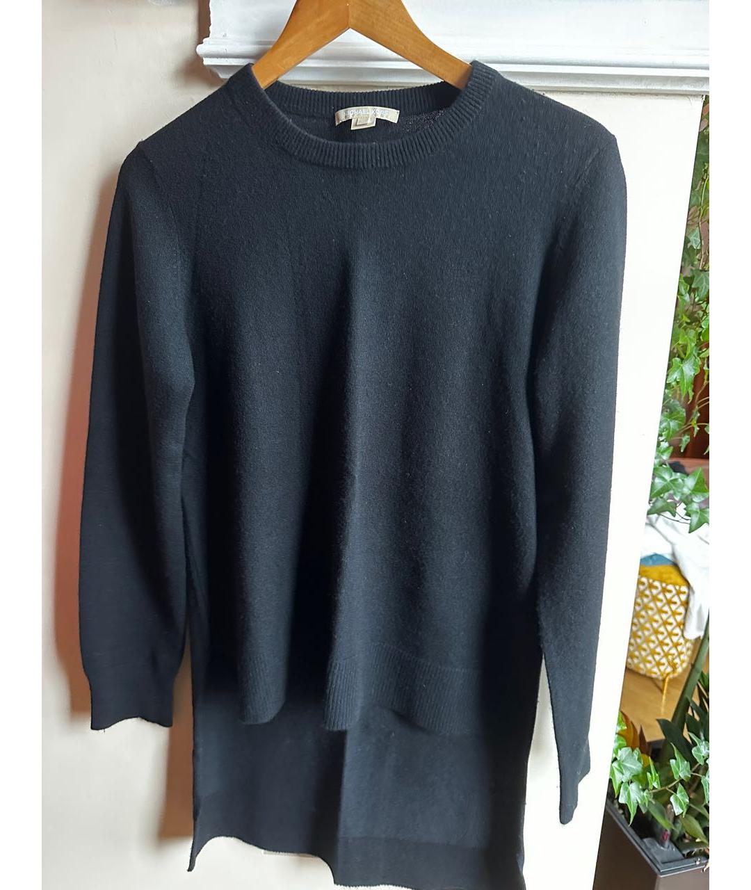 MICHAEL KORS Черный кашемировый джемпер / свитер, фото 6