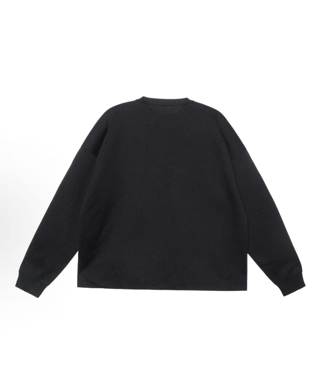 LOEWE Черный хлопковый джемпер / свитер, фото 2