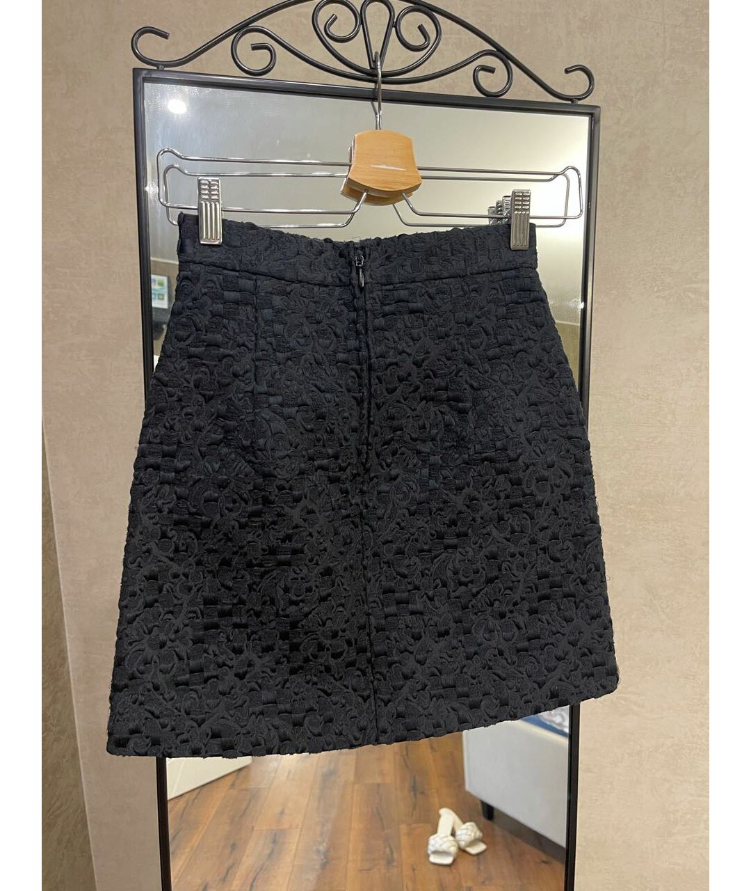 DSQUARED2 Черная полиэстеровая юбка мини, фото 2