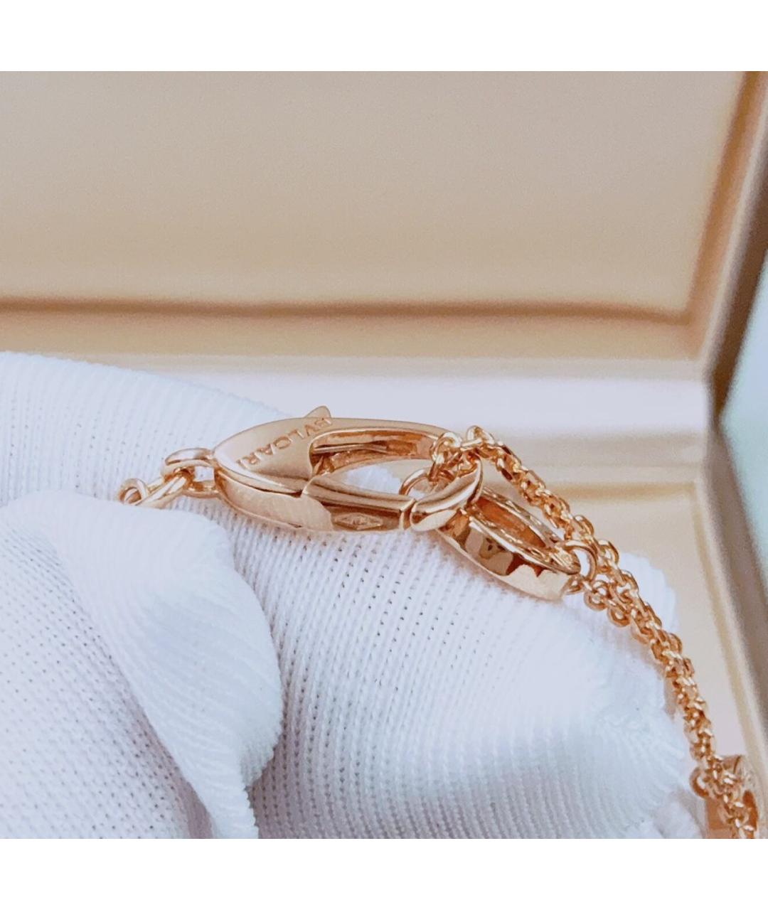 BVLGARI Белое колье из розового золота, фото 6