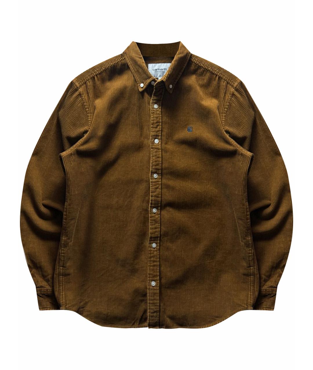 CARHARTT WIP Коричневая хлопковая кэжуал рубашка, фото 1