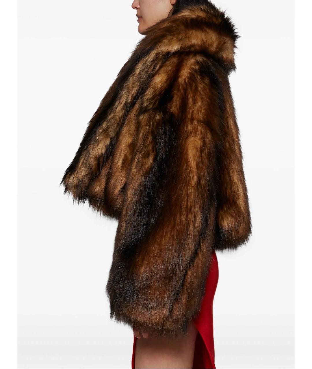 DAVID KOMA Коричневая меховая шуба, фото 7