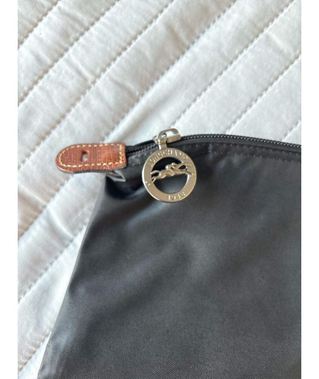 LONGCHAMP Черная тканевая дорожная/спортивная сумка, фото 4