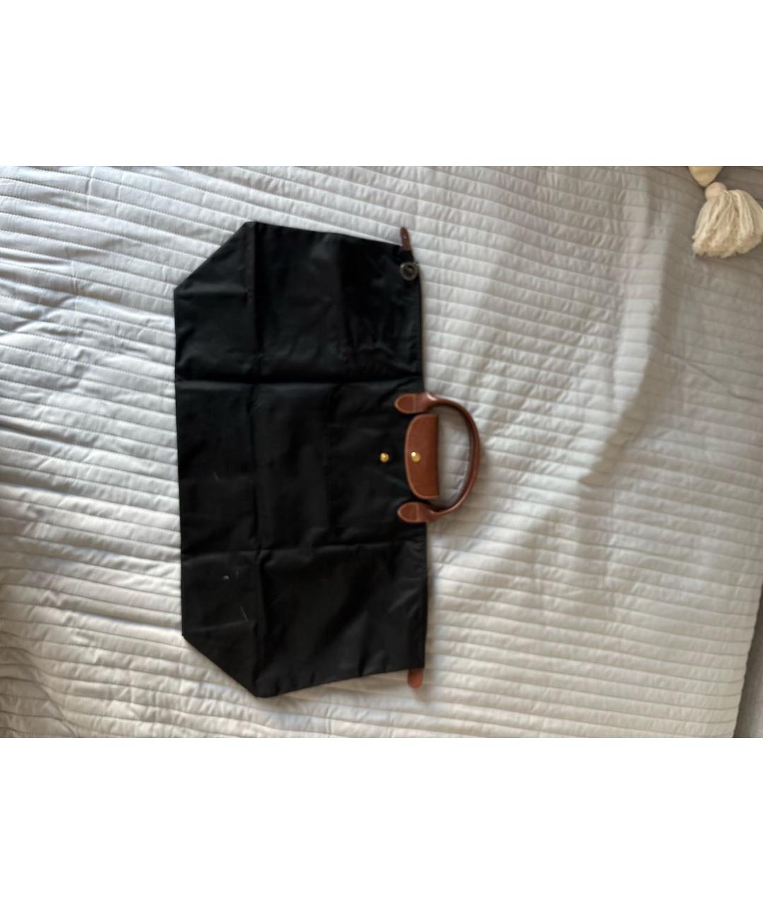 LONGCHAMP Черная тканевая дорожная/спортивная сумка, фото 2