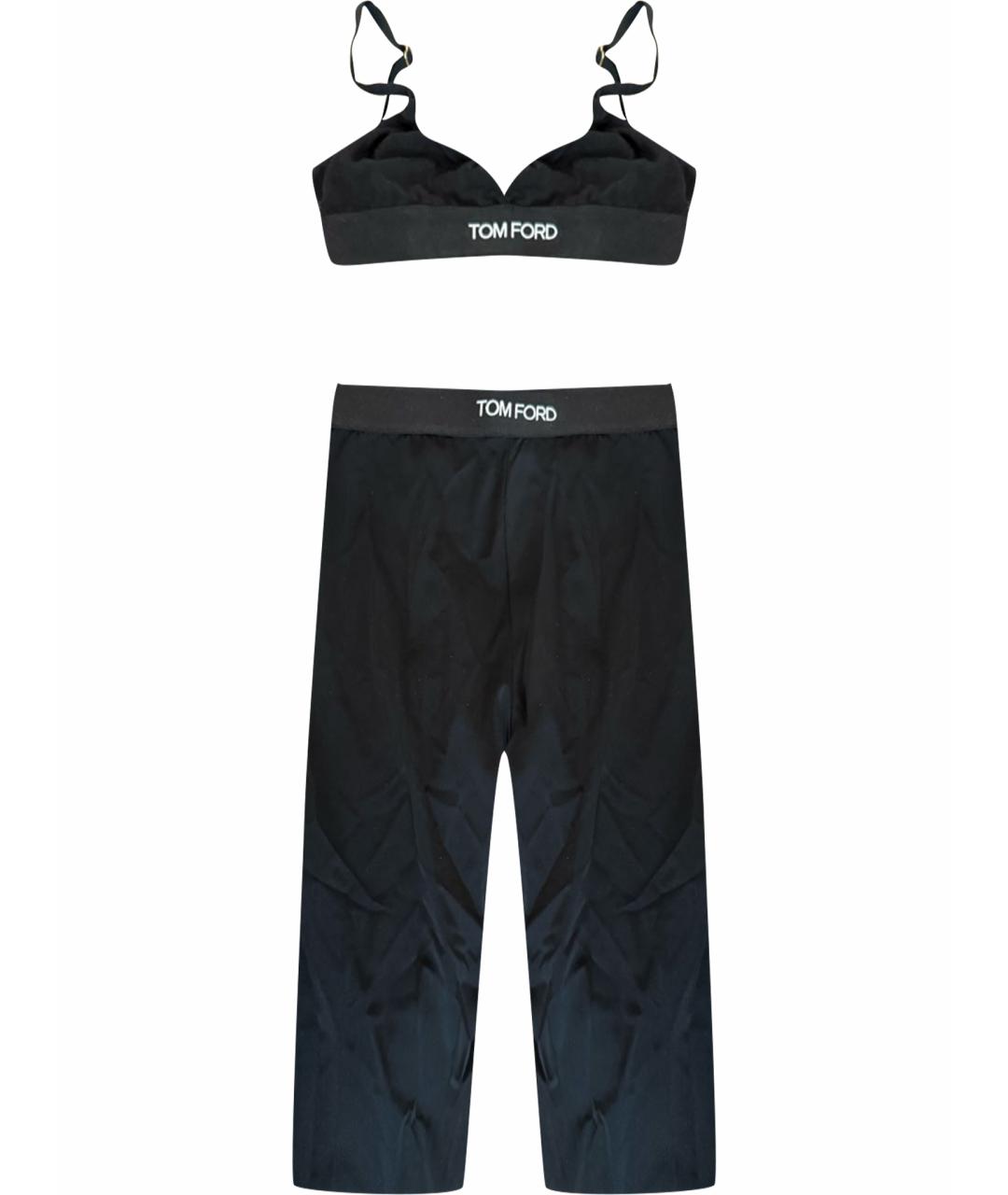 TOM FORD Черный хлопко-эластановый спортивные костюмы, фото 1