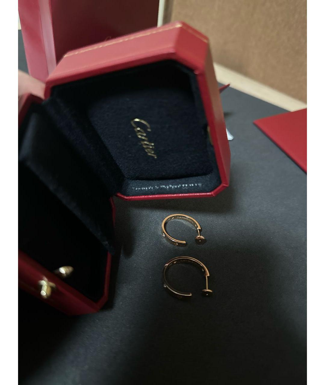 CARTIER Желтые серьги из розового золота, фото 6