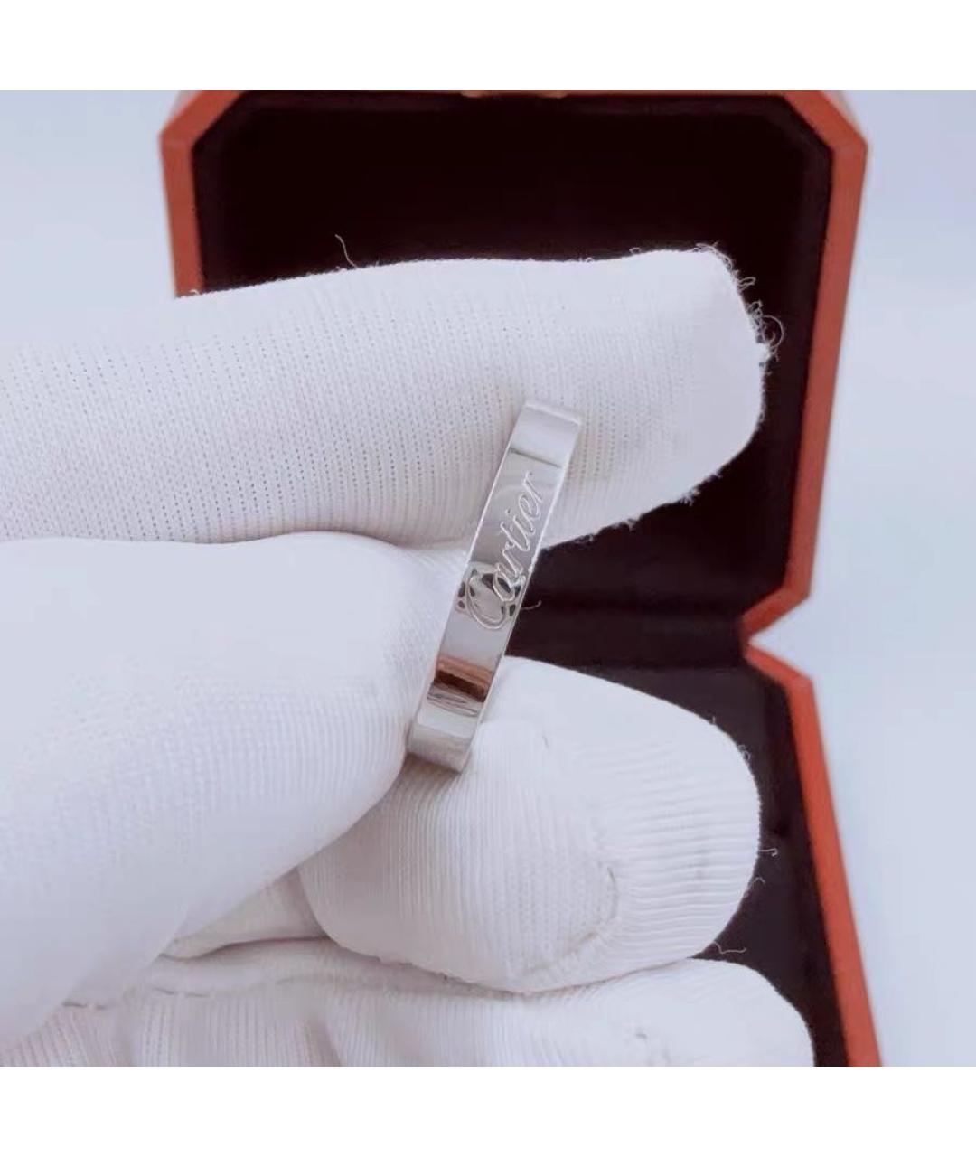 CARTIER Белое платиновое кольцо, фото 5