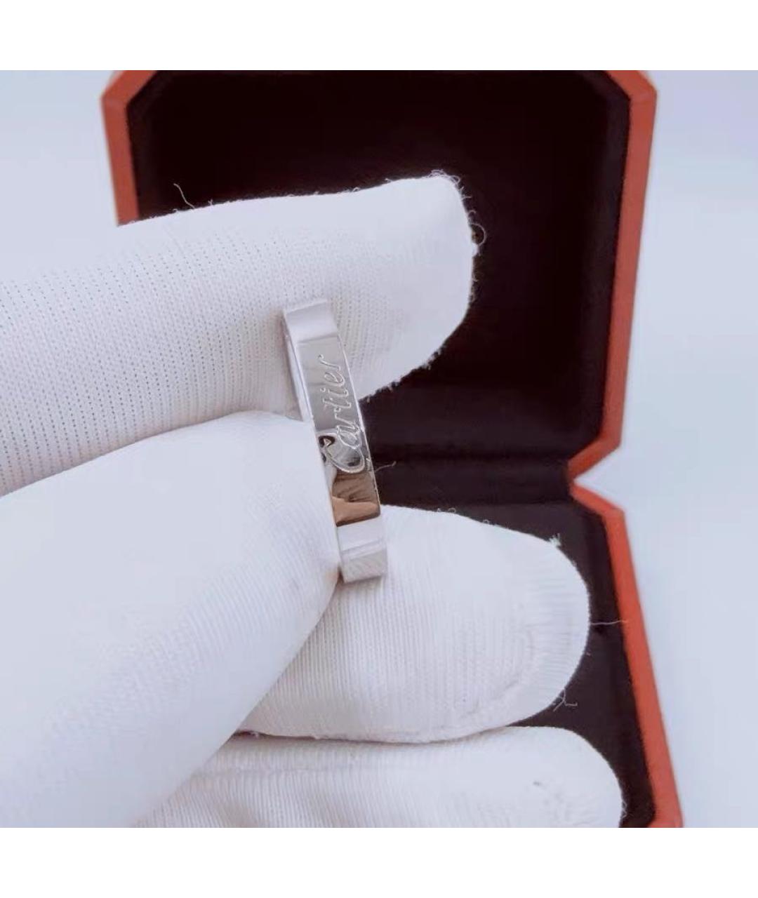 CARTIER Белое платиновое кольцо, фото 6