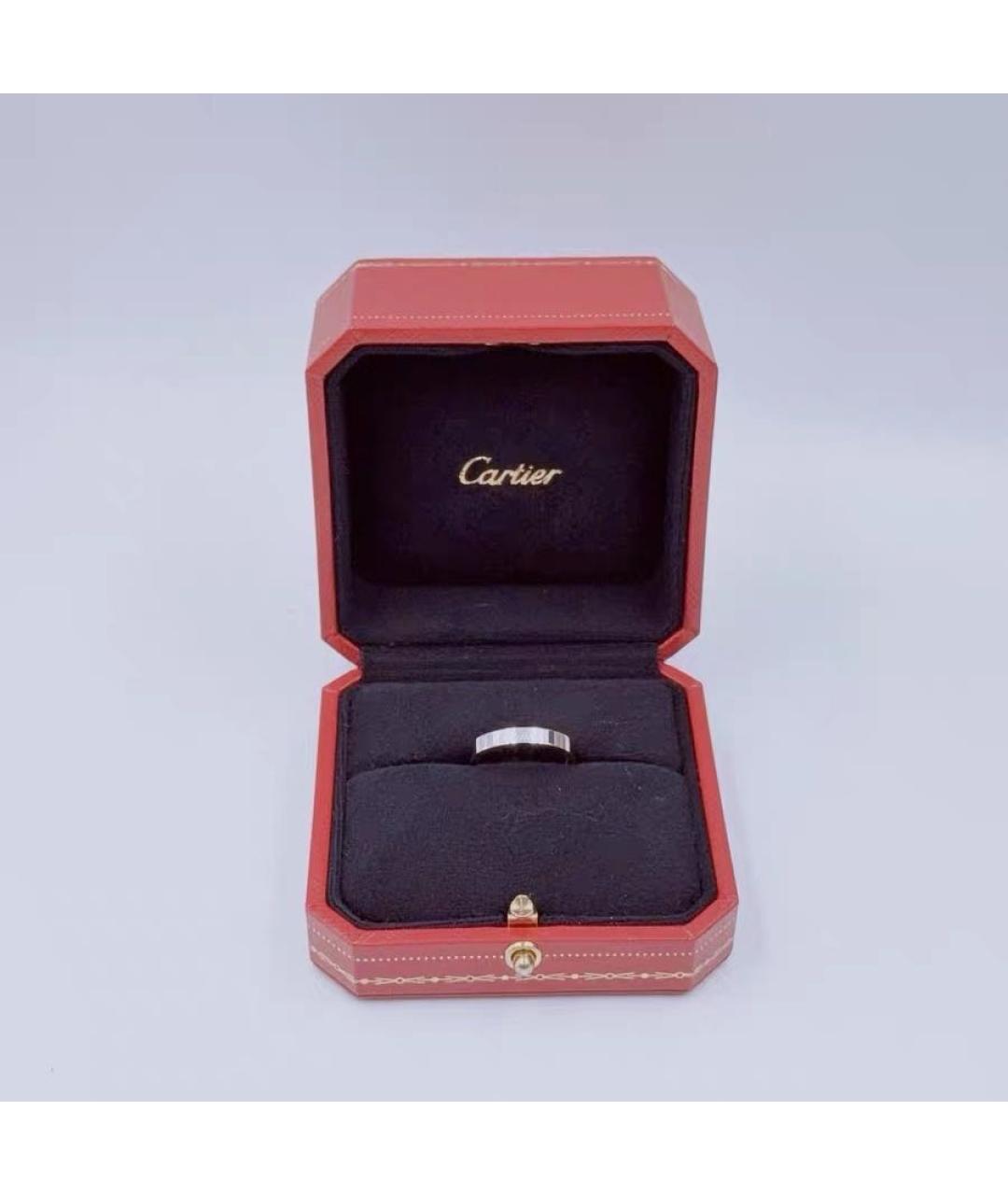 CARTIER Белое платиновое кольцо, фото 4