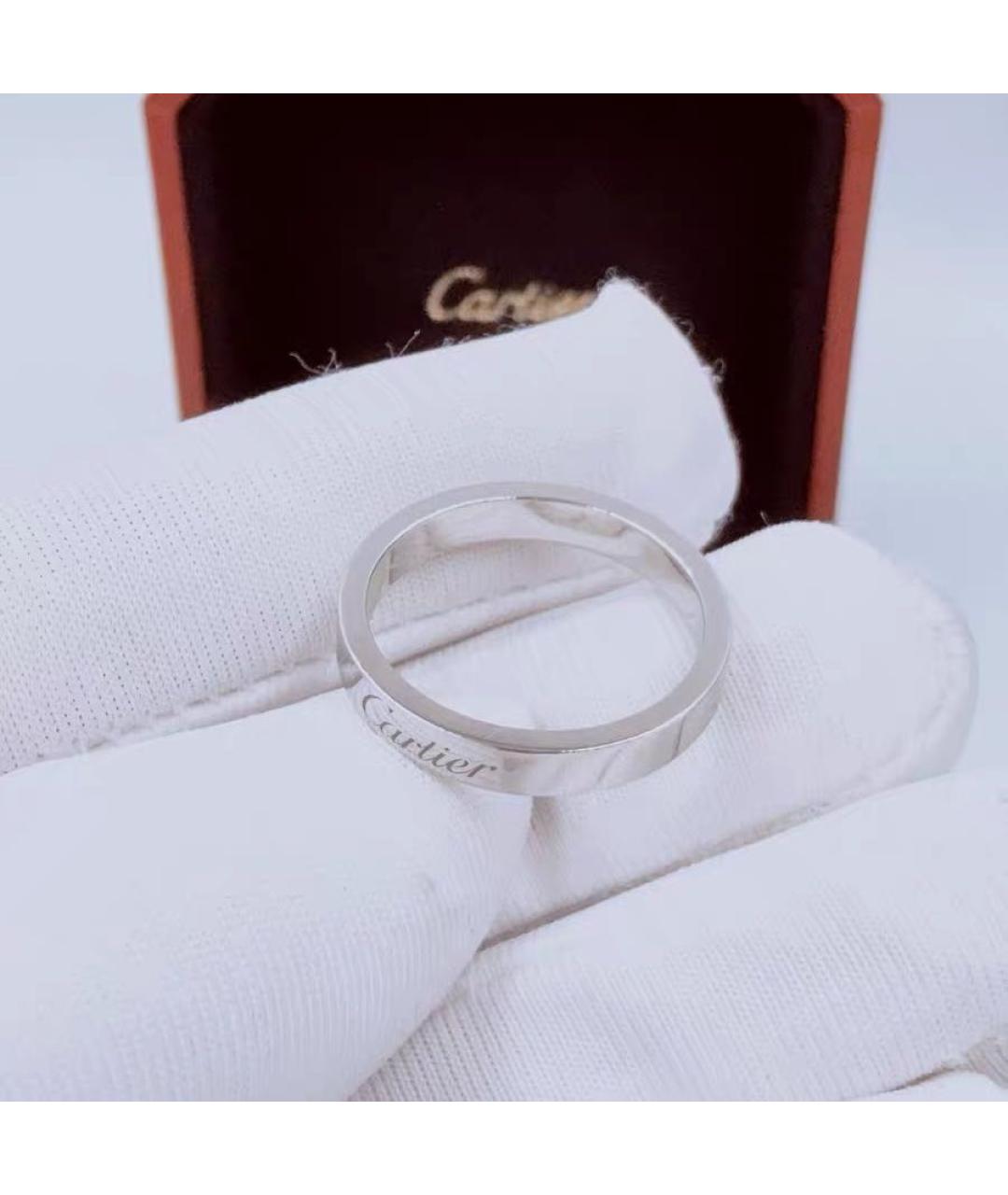 CARTIER Белое платиновое кольцо, фото 7