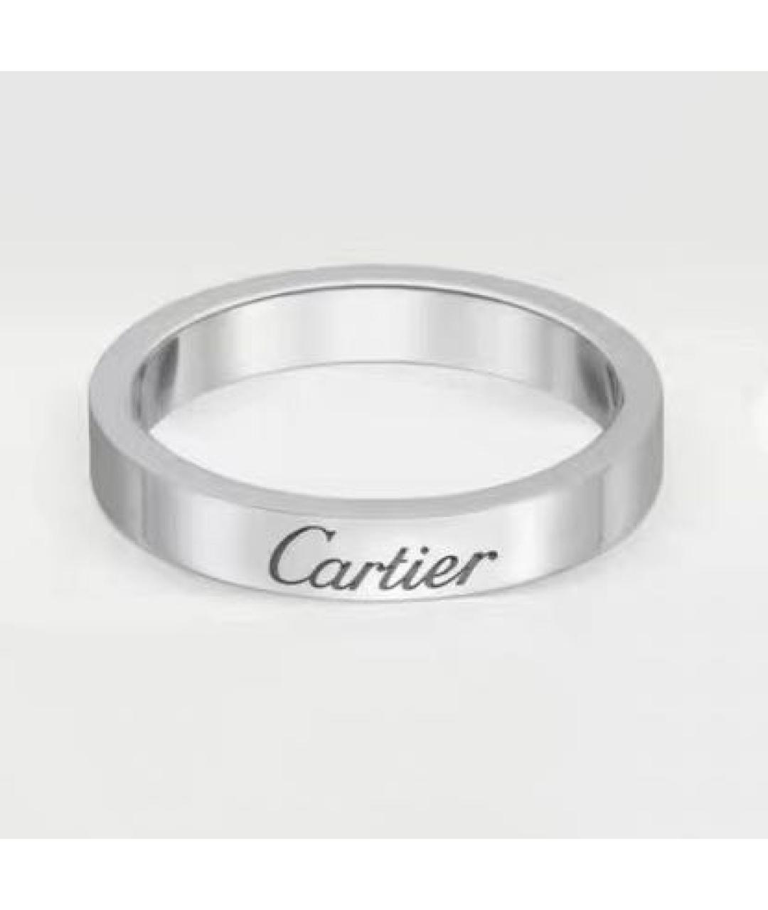 CARTIER Белое платиновое кольцо, фото 8