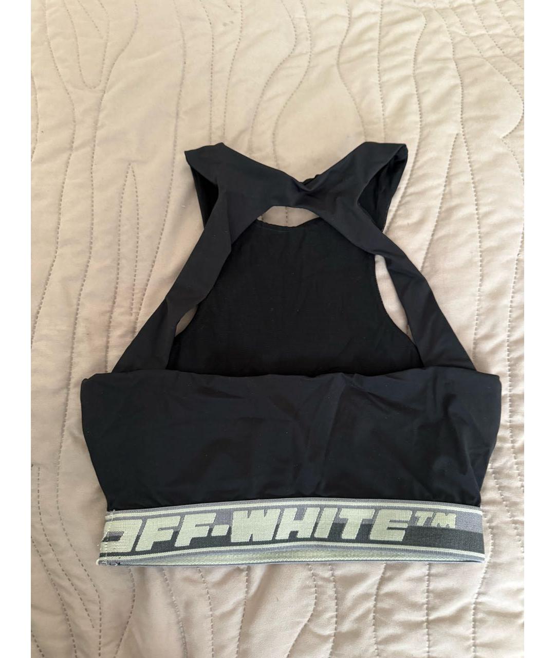 OFF-WHITE Черная хлопковая майка, фото 2