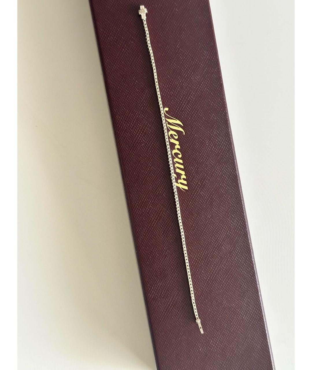 MERCURY Серебрянный браслет из белого золота, фото 2