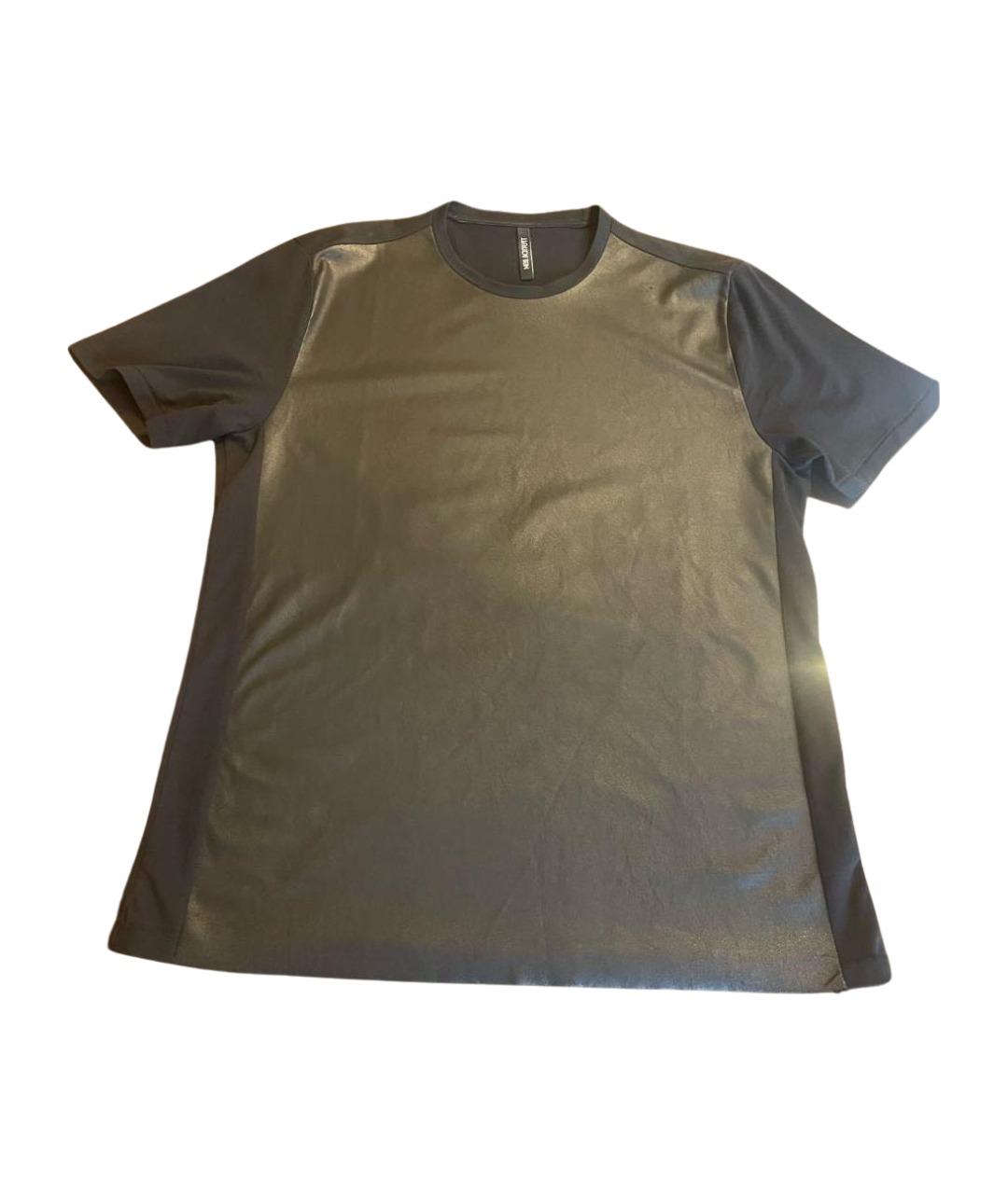 NEIL BARRETT Черная хлопковая футболка, фото 1