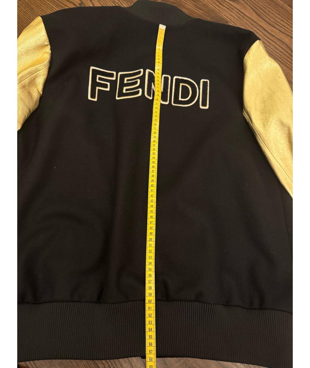 FENDI Черная шерстяная куртка, фото 6