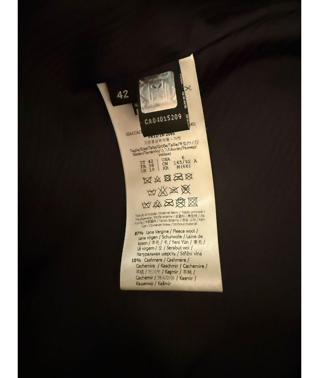 FENDI Черная шерстяная куртка, фото 2