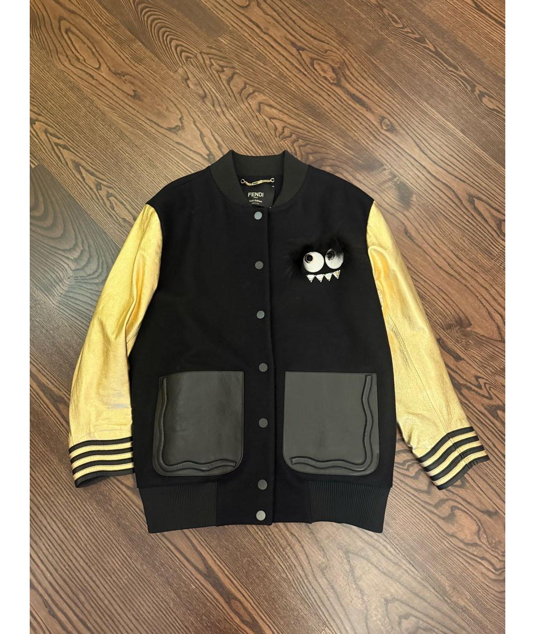 FENDI Черная шерстяная куртка, фото 7