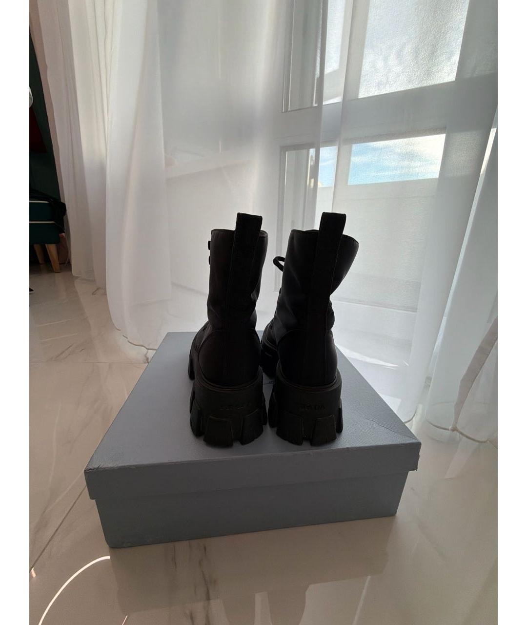 PRADA Черные ботинки, фото 4