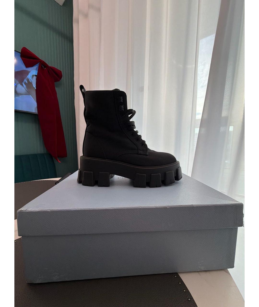 PRADA Черные ботинки, фото 5