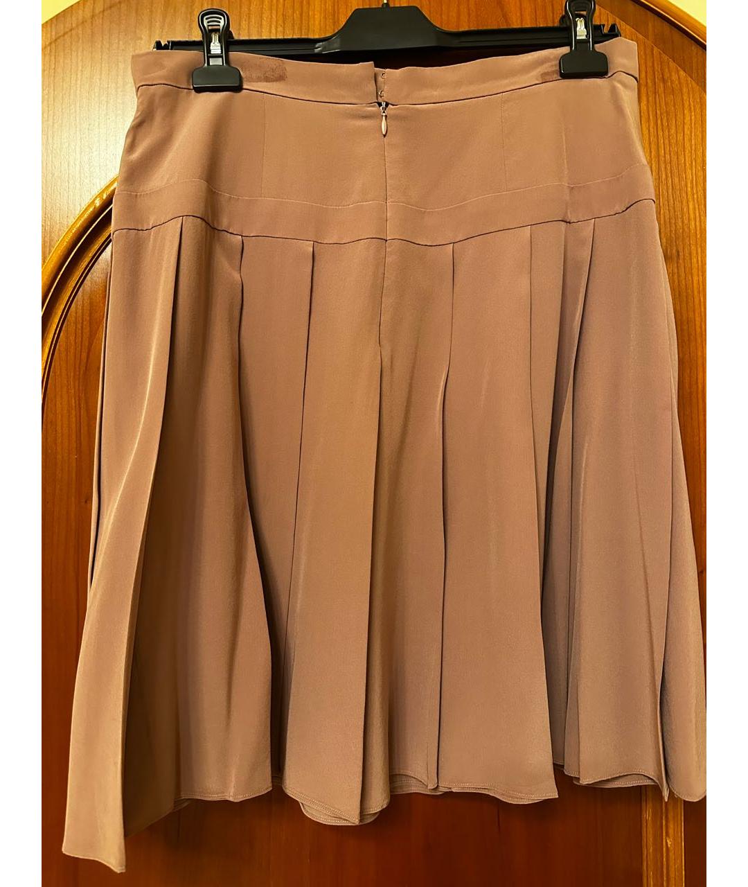 CHANEL Розовая шелковая юбка миди, фото 2