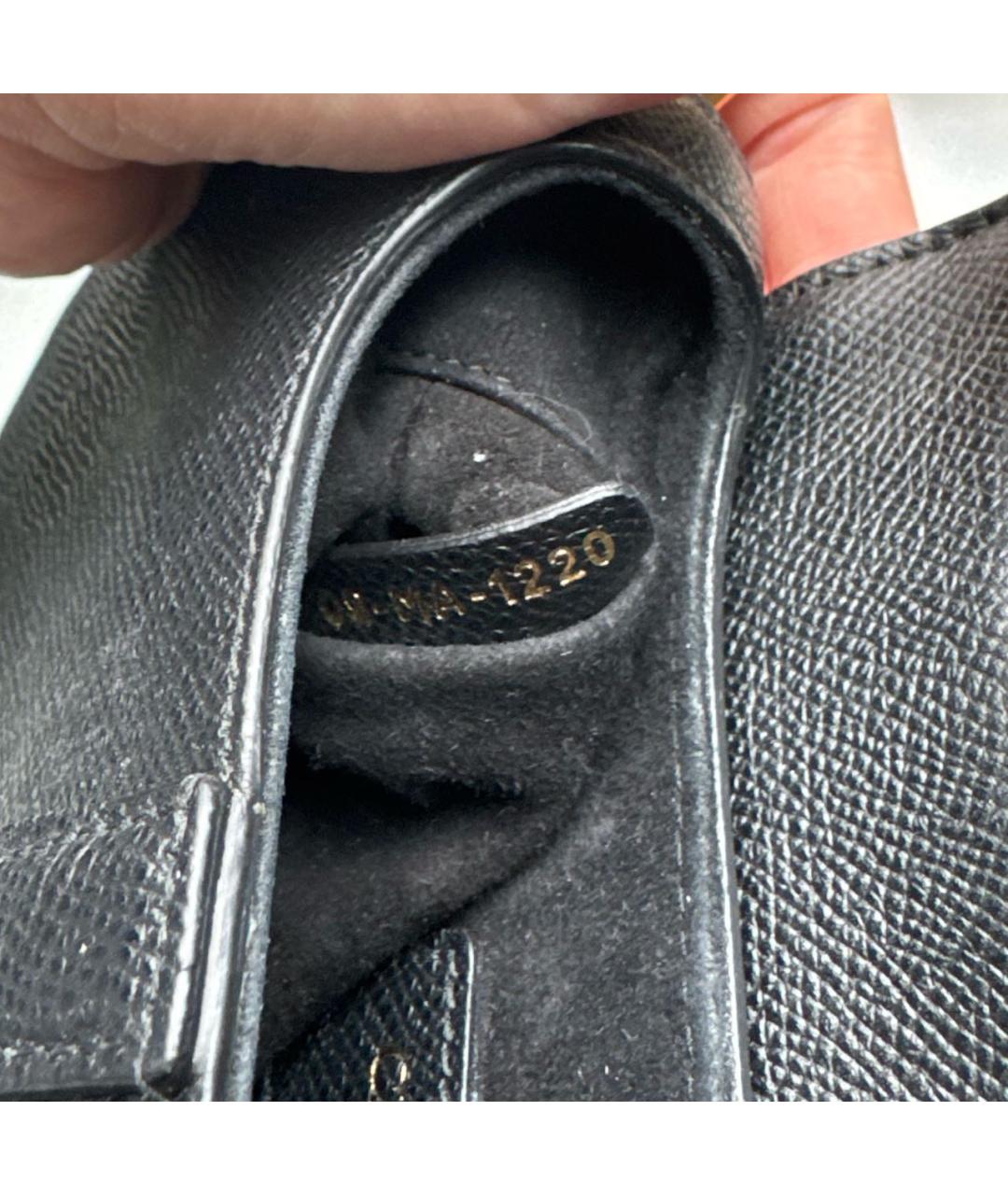 CHRISTIAN DIOR Черная кожаная сумка с короткими ручками, фото 5