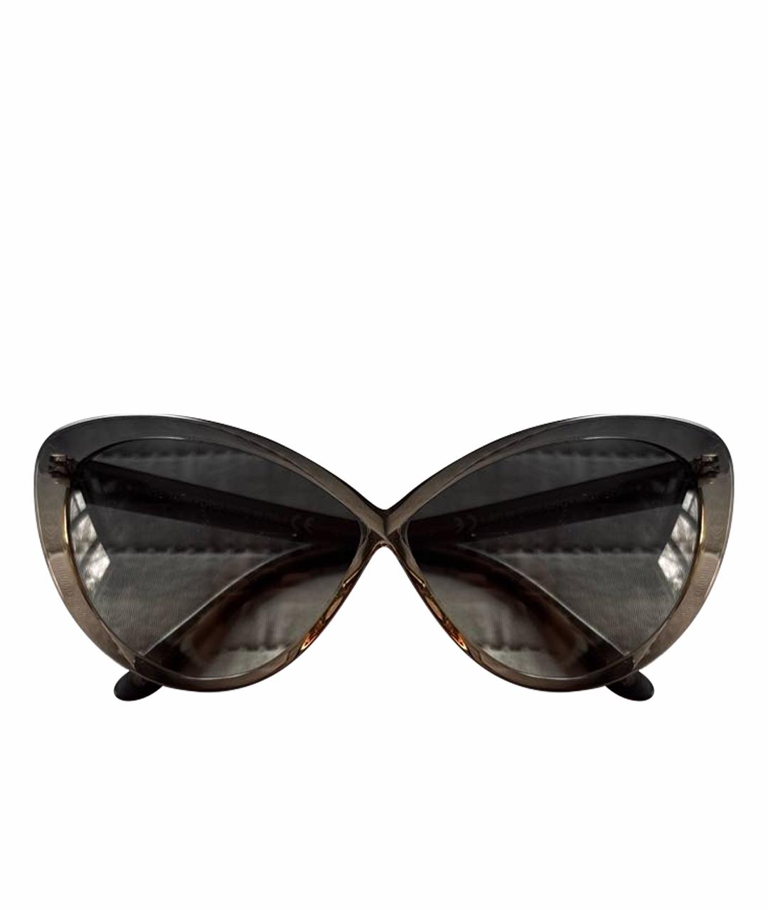 TOM FORD Серые пластиковые солнцезащитные очки, фото 1