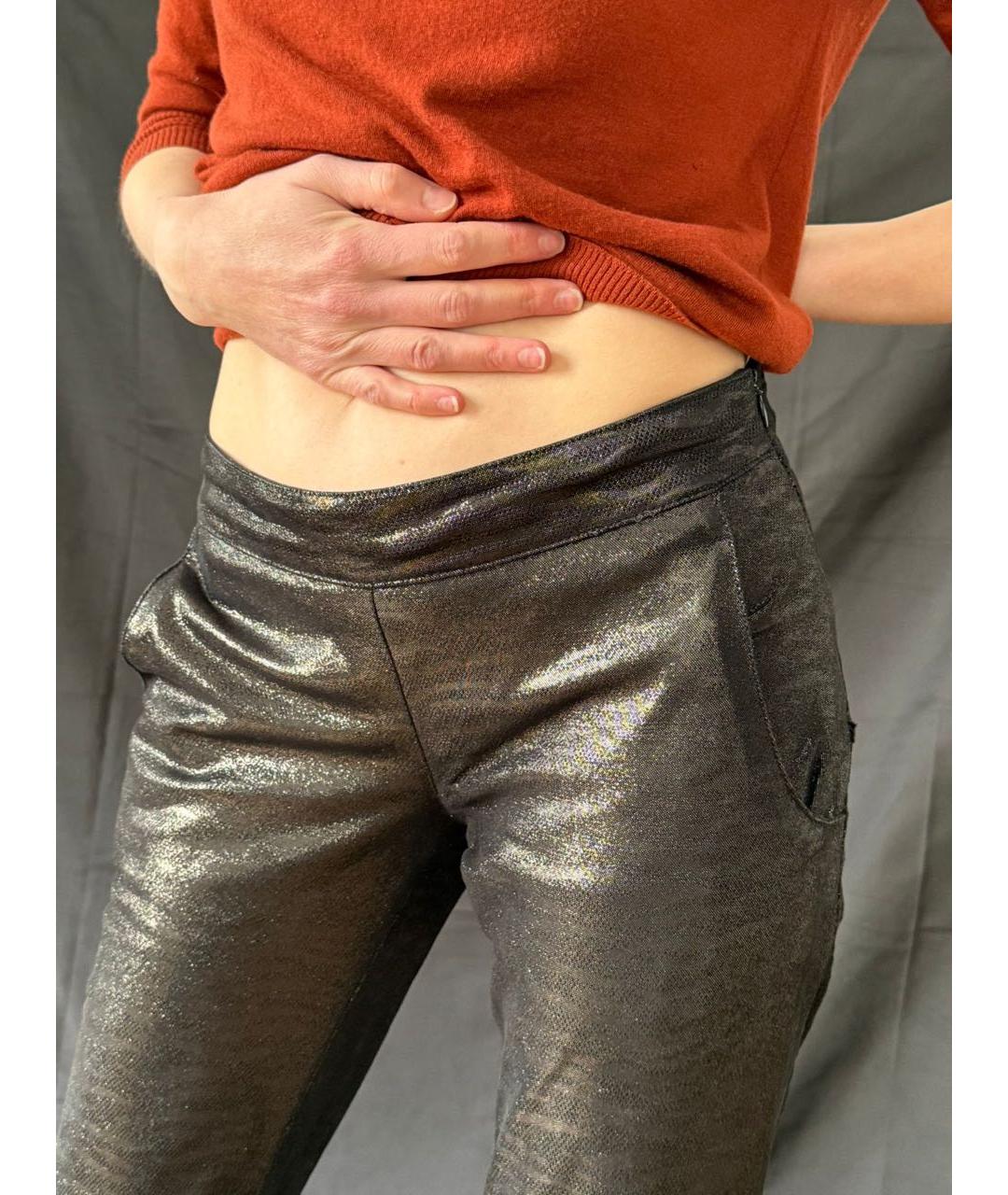 DROME Черные кожаные леггинсы и велосипедки, фото 5