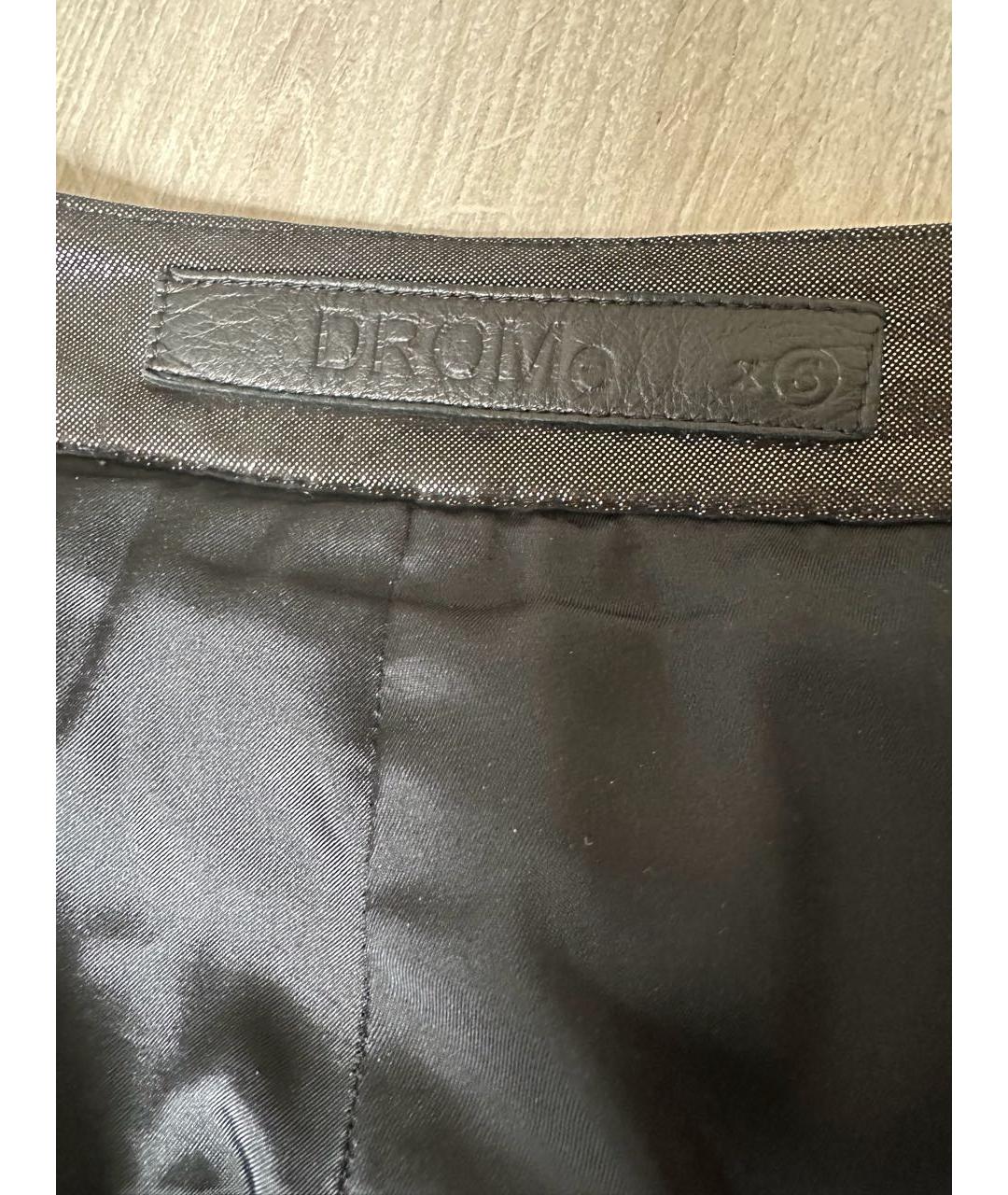 DROME Черные кожаные леггинсы и велосипедки, фото 4