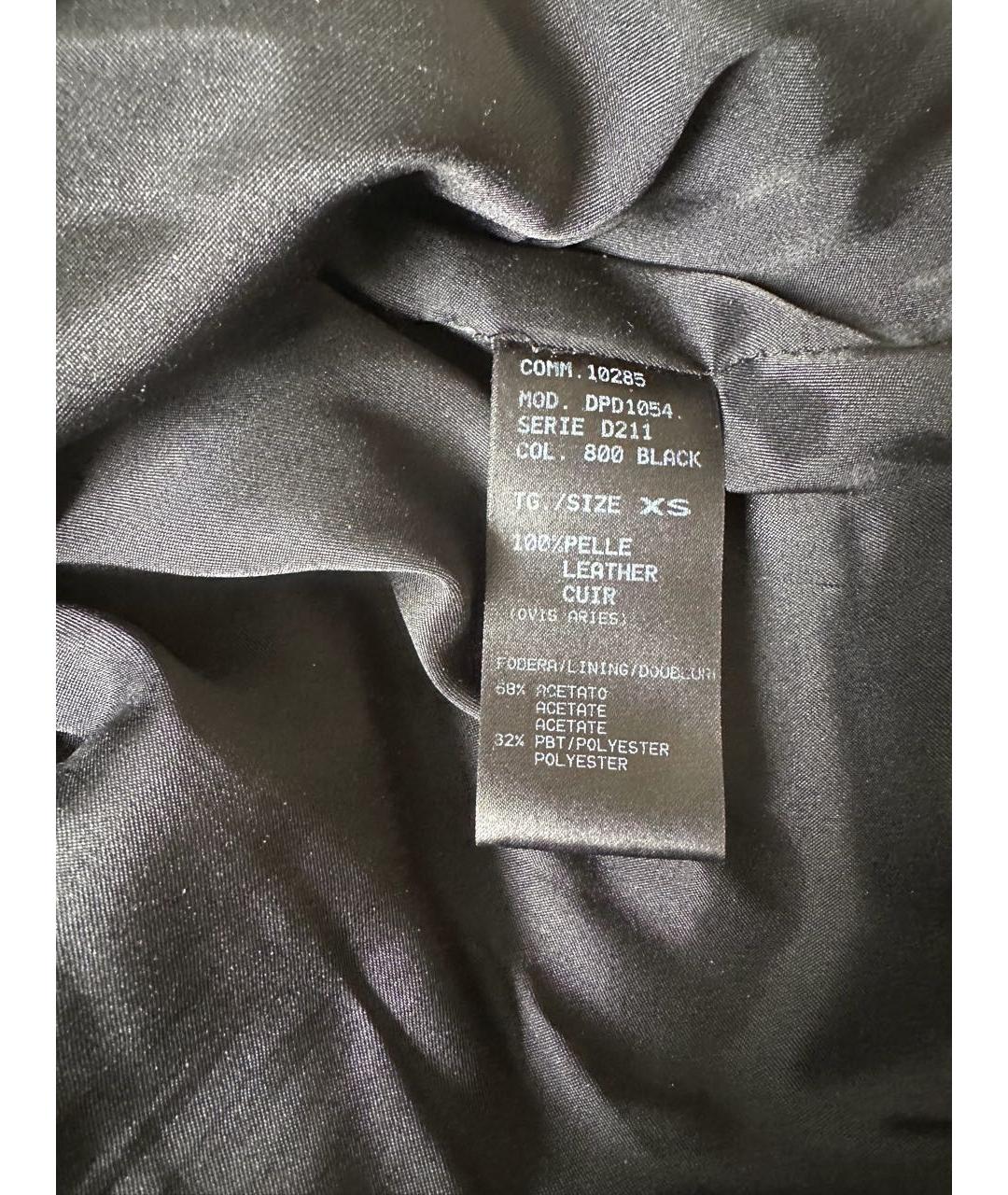 DROME Черные кожаные леггинсы и велосипедки, фото 6