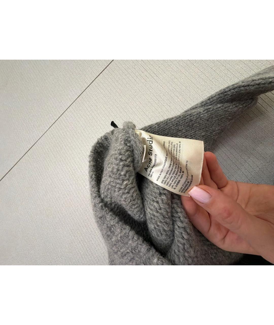 11 BY BORIS BIDJAN SABERI Антрацитовый джемпер / свитер, фото 6