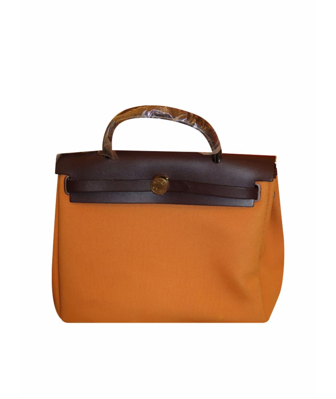 HERMES Коричневая сумка с короткими ручками, фото 1