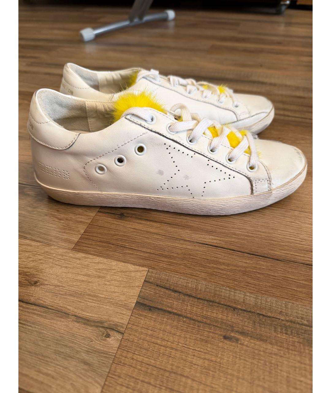 GOLDEN GOOSE DELUXE BRAND Белые кожаные кеды, фото 9