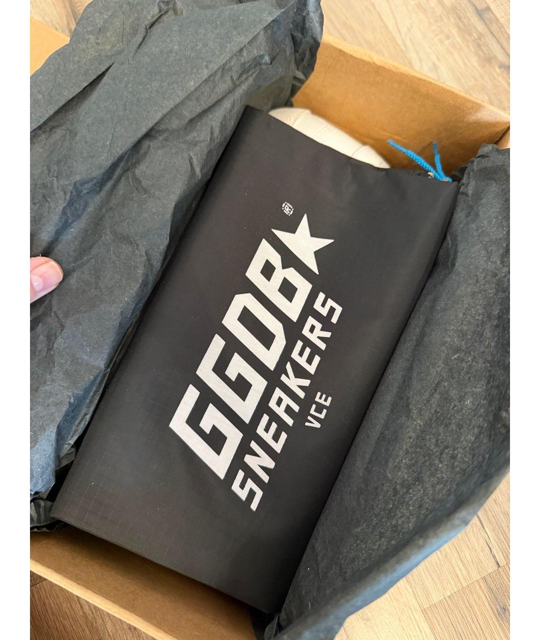 GOLDEN GOOSE DELUXE BRAND Белые кожаные кеды, фото 6