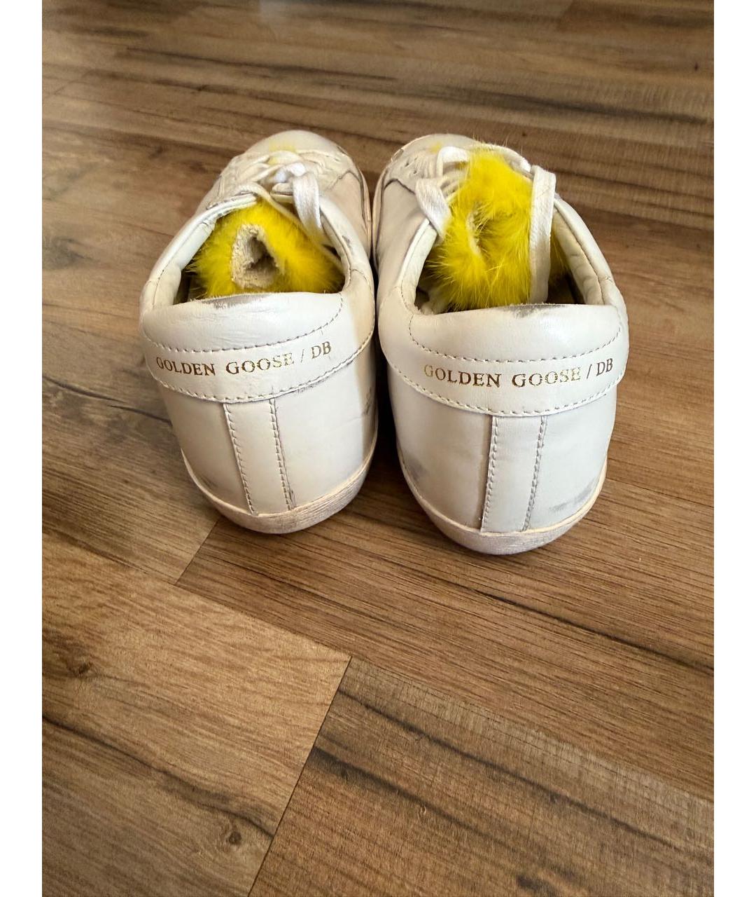 GOLDEN GOOSE DELUXE BRAND Белые кожаные кеды, фото 4