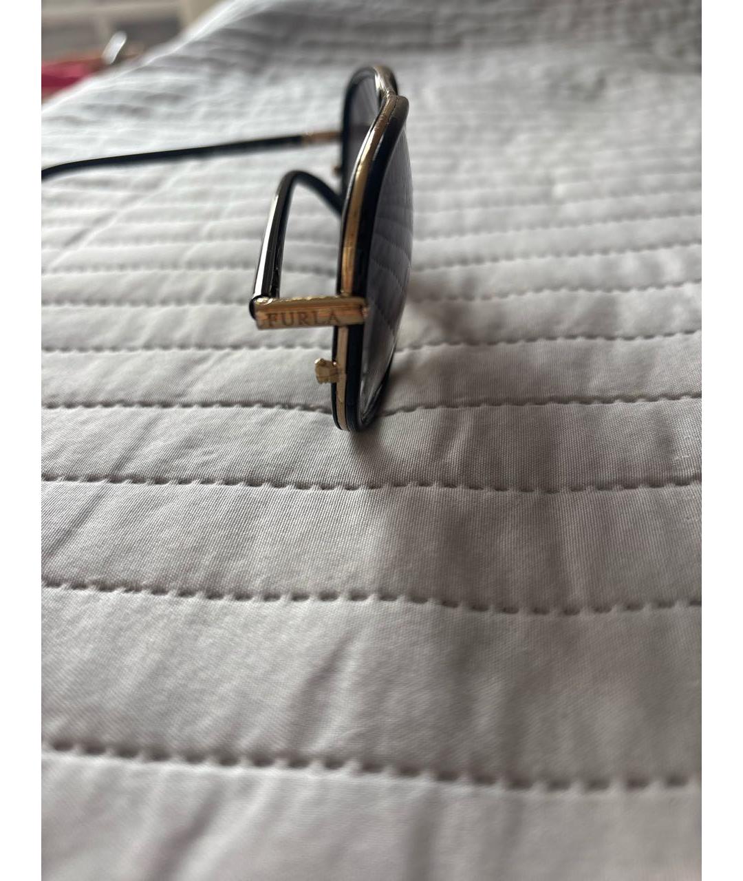 FURLA Черные пластиковые солнцезащитные очки, фото 3